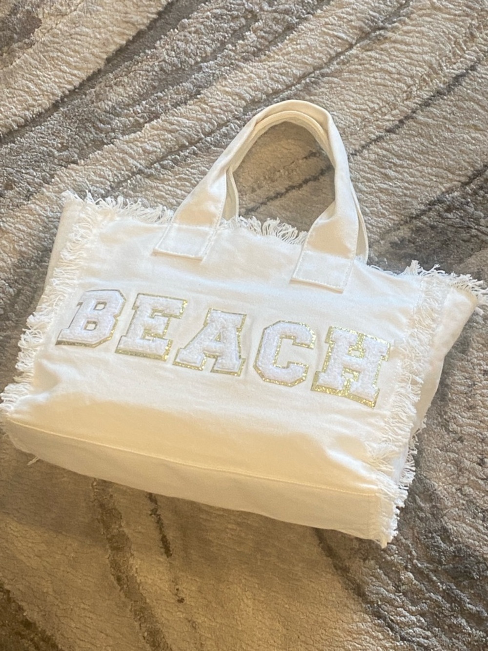 Kenz Kustomz Canvas Beach Fringe zip top Tote